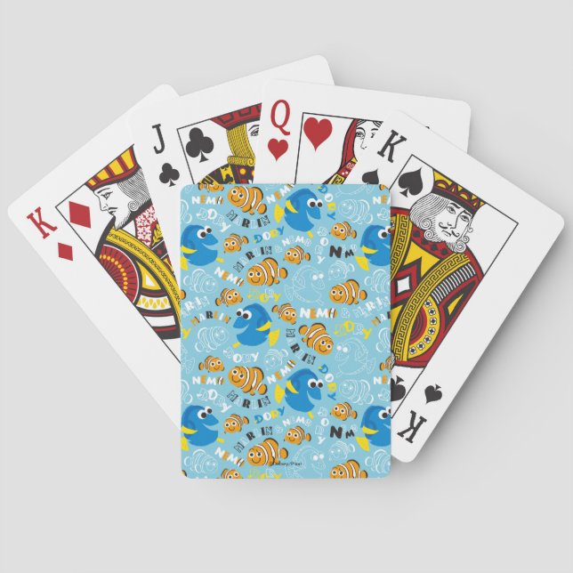 Finding Nemo | Dory and Nemo Pattern Playing Cards (Back)