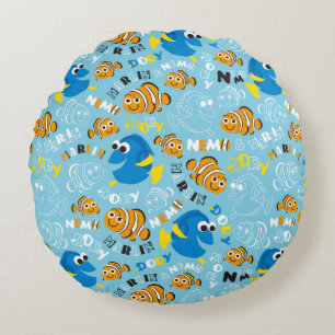 Finding Nemo   Dory and Nemo Pattern Round Pillow