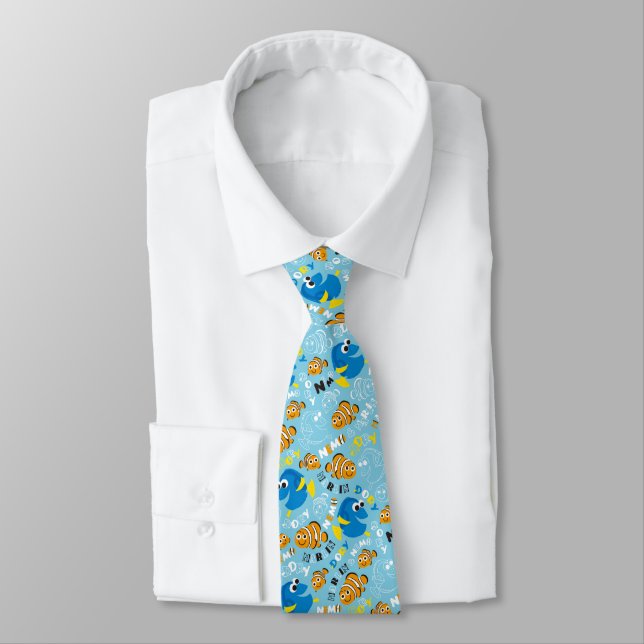 Finding Nemo | Dory and Nemo Pattern Tie (Tied)
