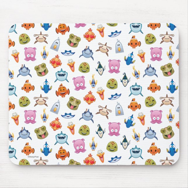 Finding Nemo Emoji Pattern Mouse Pad (Front)