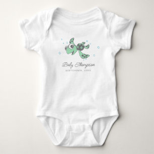 Finding Nemo Squirt Announcement Date Baby Bodysuit