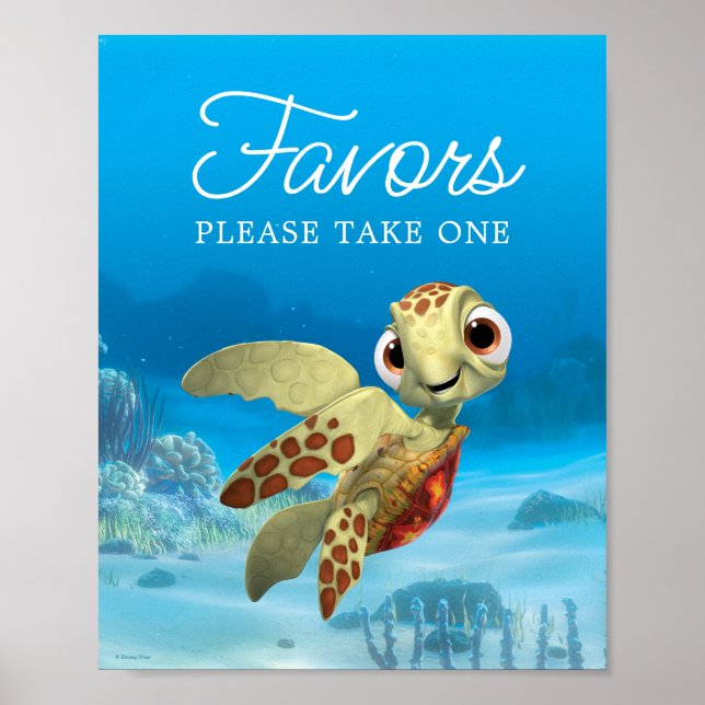 Finding Nemo | Squirt Baby Shower Favours Poster (Front)