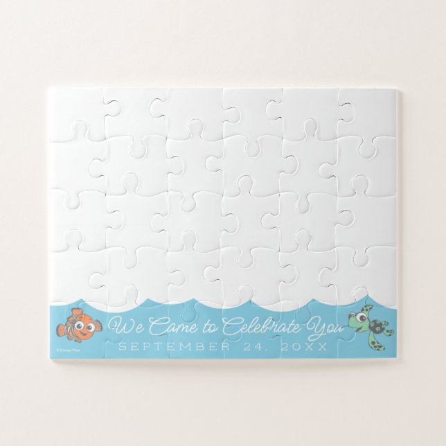 Finding Nemo & Squirt Baby Shower Jigsaw Puzzle (Horizontal)