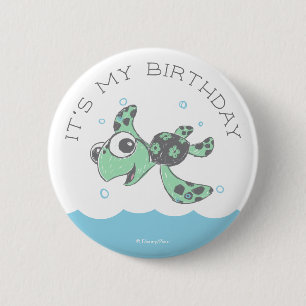 Finding Nemo Squirt Birthday  2 Inch Round Button