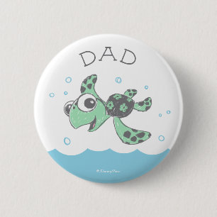 Finding Nemo Squirt Birthday  2 Inch Round Button