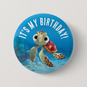 Finding Nemo Squirt First Birthday 2 Inch Round Button