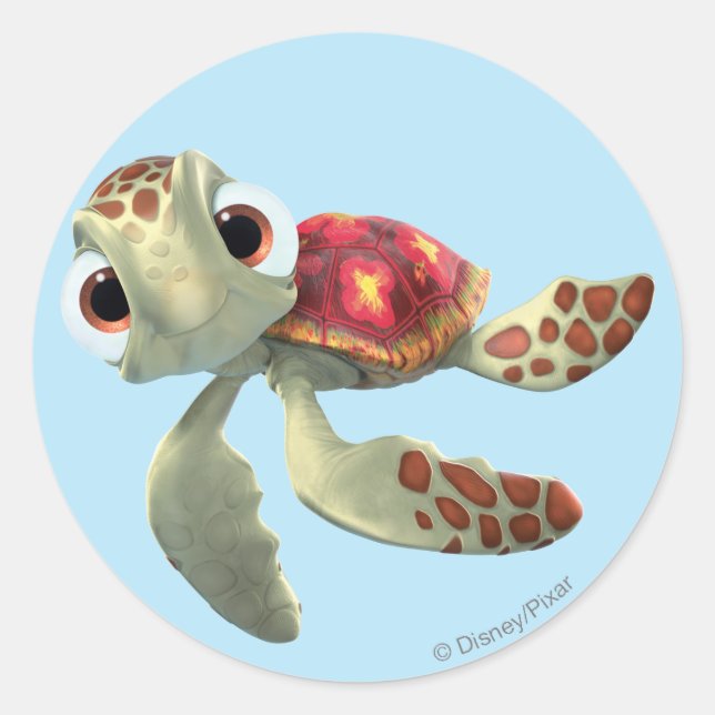 Finding Nemo | Squirt Floating Classic Round Sticker (Front)
