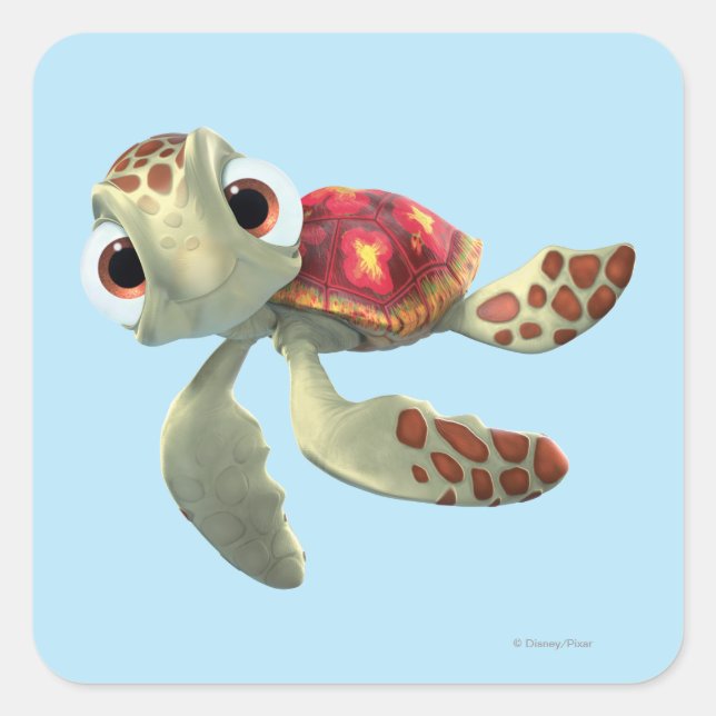 Finding Nemo | Squirt Floating Square Sticker (Front)