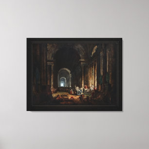 Finding Of The Laocoon by Hubert Robert Canvas Print