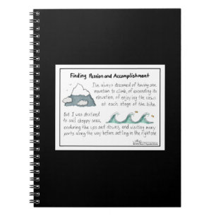 Finding Passion and Accomplishment Black Notebook