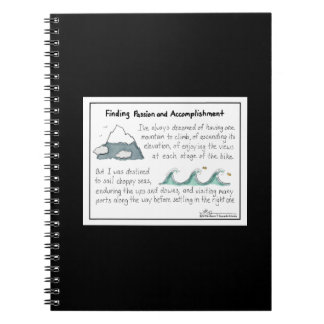 Finding Passion and Accomplishment Black Notebook