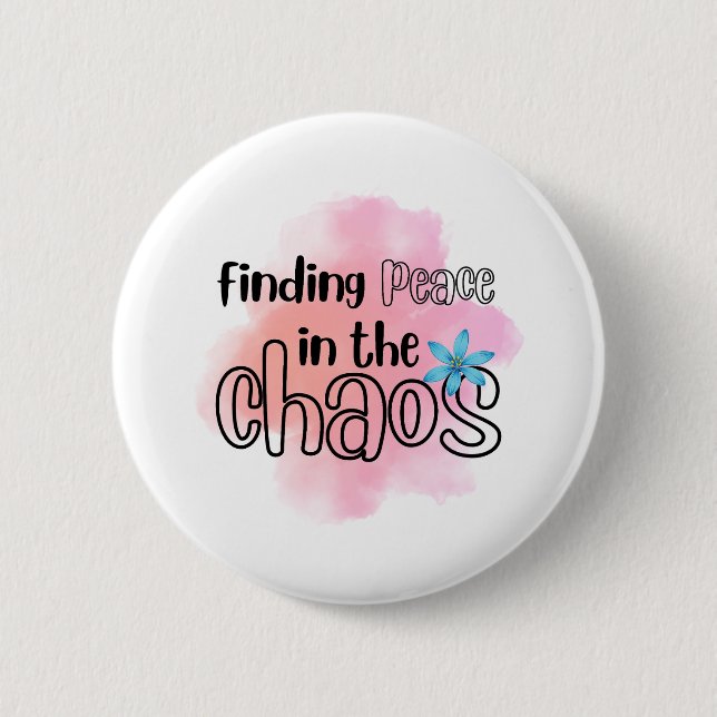 Finding Peace 2 Inch Round Button (Front)