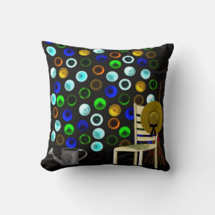 Finding Peace: A Romantic Old Garden Shed Throw Pillow