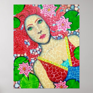 Finding Peace Beneath the Lilies Poster