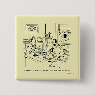 Finding Relatives 2 Inch Square Button