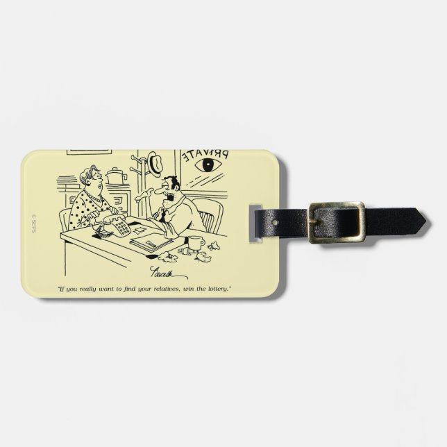 Finding Relatives Luggage Tag (Front Horizontal)