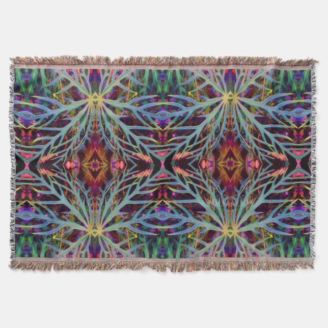 Finding the Colours Pattern Throw Blanket (Front)