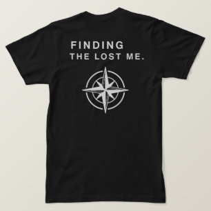 Finding The Lost Me Compass Graphic Streetwear  T-Shirt