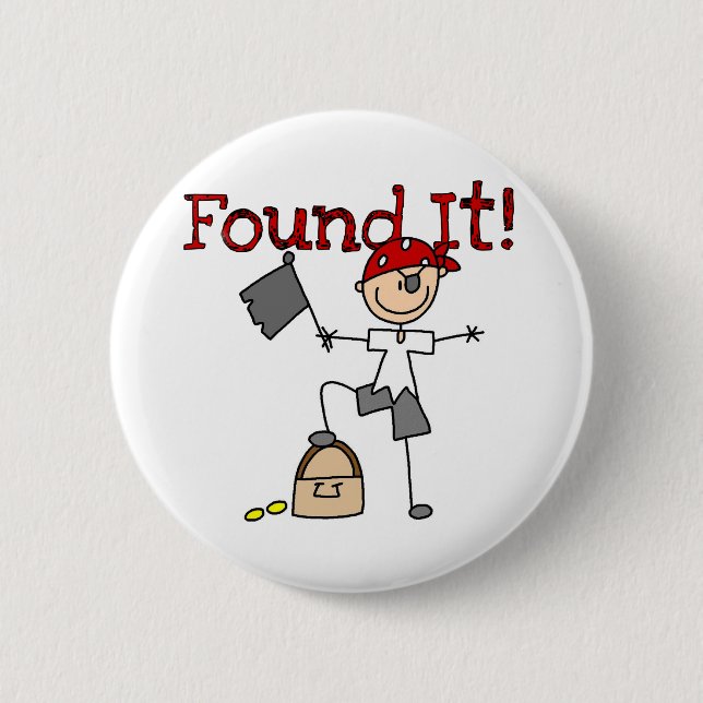 Finding Treasure 2 Inch Round Button (Front)