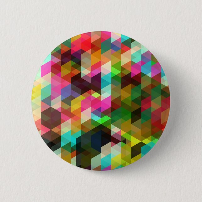 Fine Abstract Cool Cute Girly Retro Fashion 2 Inch Round Button (Front)