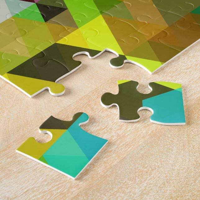 Fine Abstract Cool Cute Girly Retro Fashion Jigsaw Puzzle (Side)