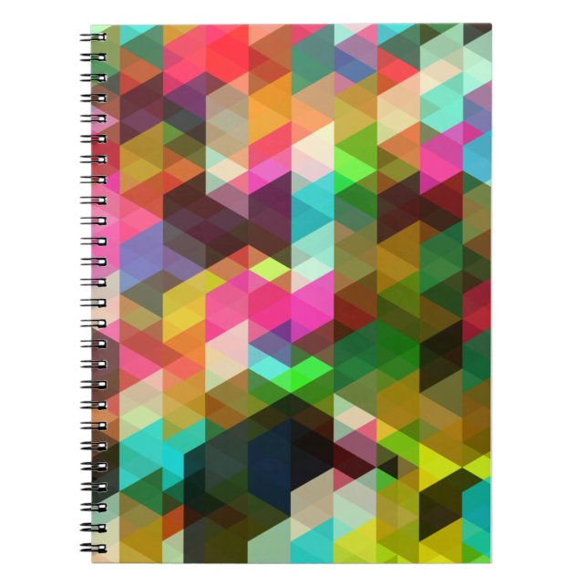 Fine Abstract Cool Cute Girly Retro Fashion Notebook (Front)