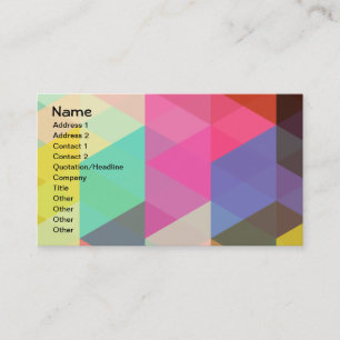 Fine Abstract Geometric Pattern Business Card