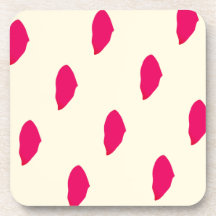 Fine aesthetic botanical hard plastic coaster