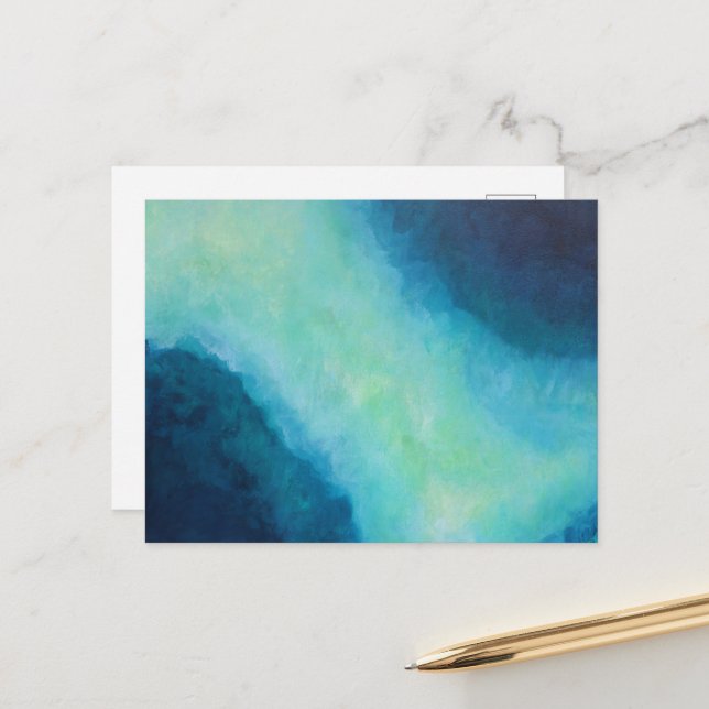 Fine Art Abstract Postcard (Front/Back In Situ)