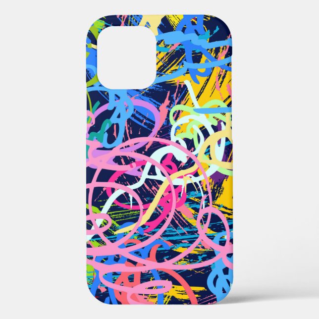 Fine Art background. Seamless pattern with grunge  Case-Mate iPhone Case (Back)
