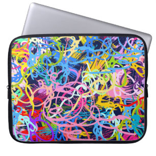 Fine Art background. Seamless pattern with grunge  Laptop Sleeve