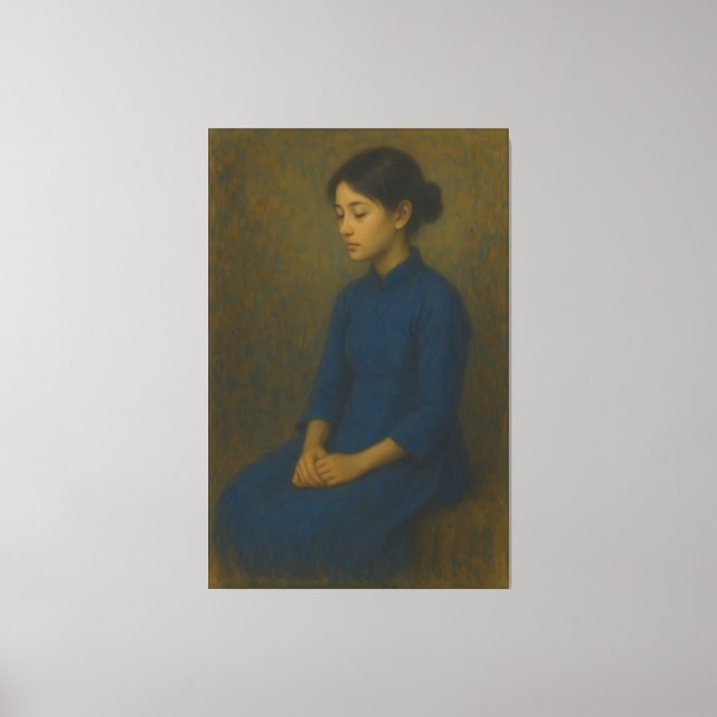 Fine Art – Classic Portrait Series – Elegant Asian Canvas Print (Front)