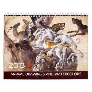 FINE ART COLLECTION  / Animal Drawings 2013 Calendar
