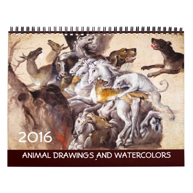 FINE ART COLLECTION  / Animal Drawings 2016 Calendar (Cover)