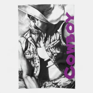 Fine Art Cowboy Kitchen Towels - creator "RjF".xx.