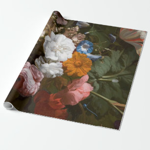 Fine Art Floral Decoupage Poster Wrapping Paper