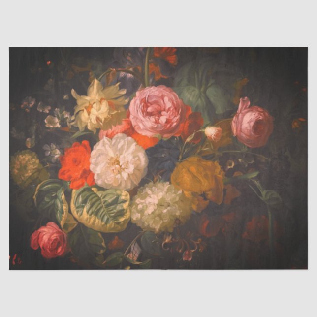 Fine Art Floral Tissue Paper (Front)