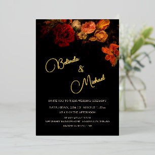 Fine Art Flowers Dark Wedding