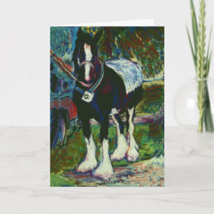 Fine Art Greeting Card - Shire Horse