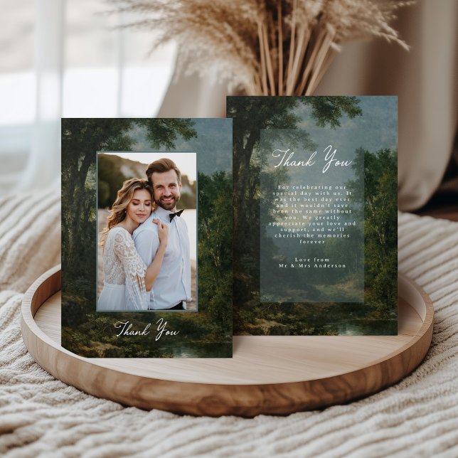 Fine Art Landscape Romantic Wedding Thank You Card (Creator Uploaded)