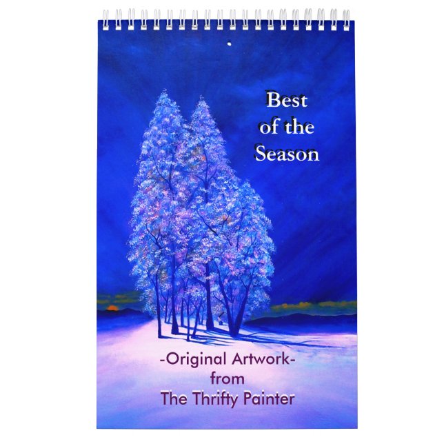 Fine Art Original Paintings Best Season  Calendar (Cover)