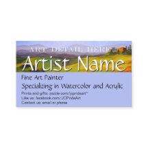 Fine Art Painter Artist's Business Card Template