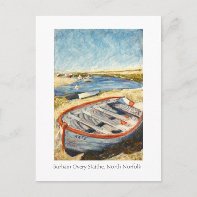 Fine Art Postcard - Burnham Overy Staithe, Norfolk (Front)