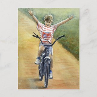 Fine Art Postcard- Look, no Hands! Postcard