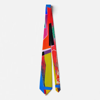 Fine Art Stylish Bold Abstract Modern Art  Tie