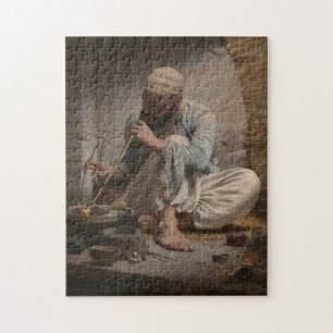 Fine Art -The Arab Jeweler Charles Sprague Pearce Jigsaw Puzzle