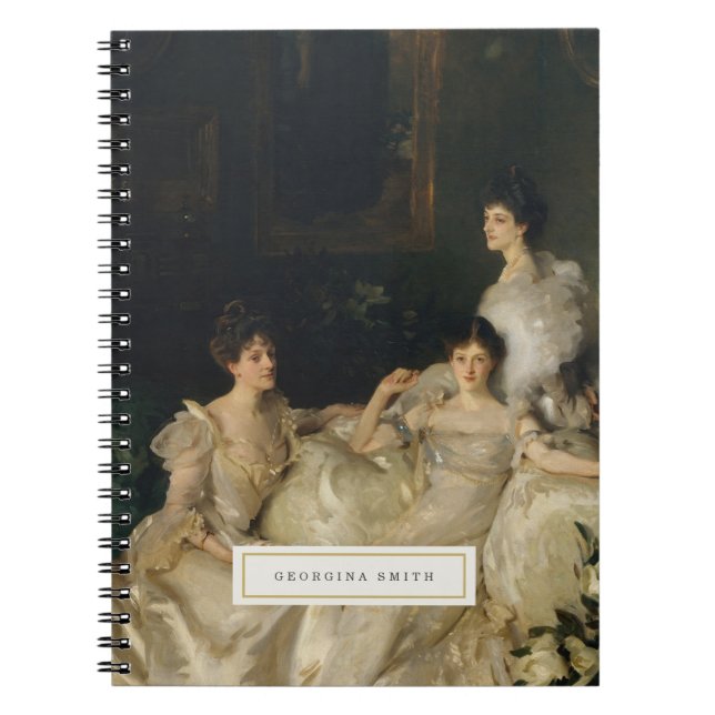 Fine Art Vintage Personalized Notebook (Front)