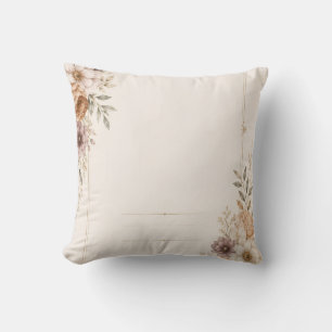 Fine Art Wedding Invitation with Romantic Painted Throw Pillow