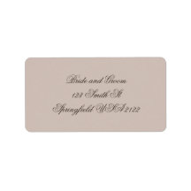 Fine Art Wedding Return Address Labels, Blush