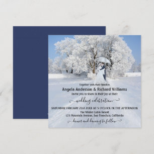 Fine Art Winter Wonderland Faire-part de mariage